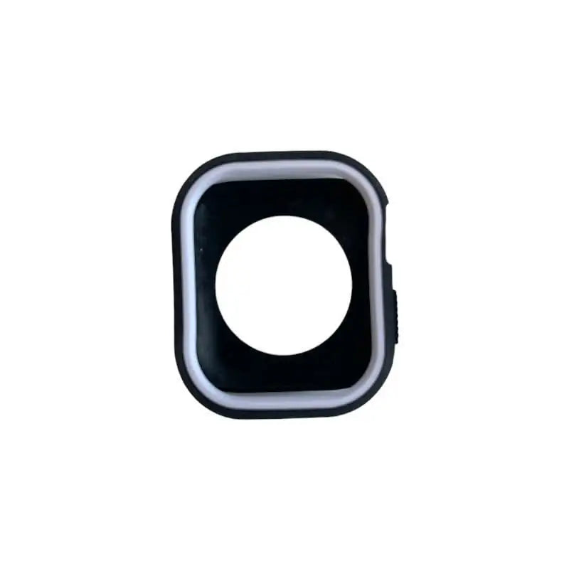 Rugged sport case cover for Apple Watch, dark blue with light gray frame