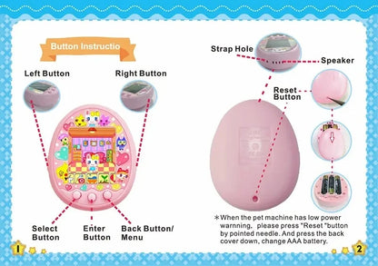 Tamagotchi Electronic Virtual Pet With Color Screen Game Pocket Interactive Virtual Pet Dating Game Machine Kids Game Toys Girls