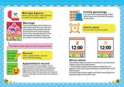 Tamagotchi Electronic Virtual Pet With Color Screen Game Pocket Interactive Virtual Pet Dating Game Machine Kids Game Toys Girls